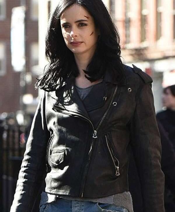 Buy Krysten Ritter Jessica Jones Biker Leather Jacket