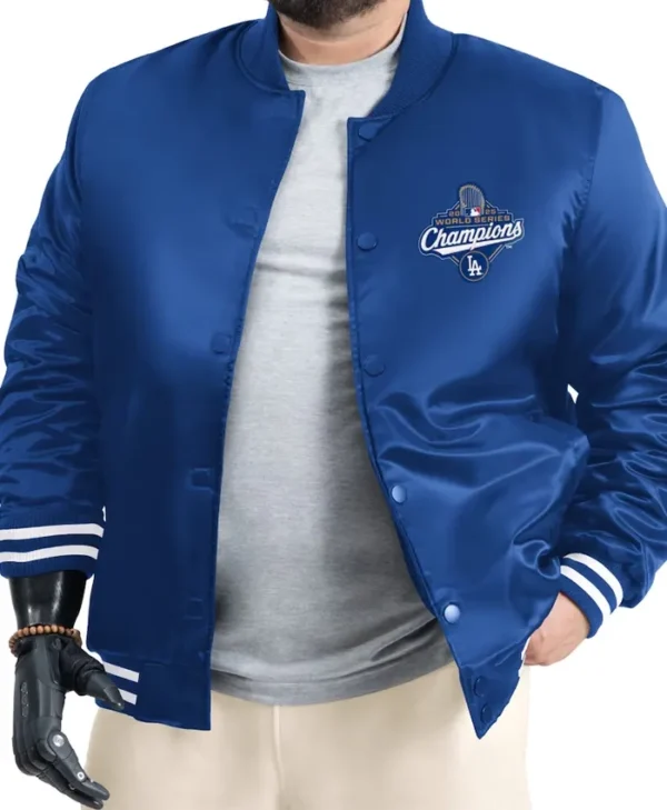 Buy LA Dodgers Starter Royal Adaptive Champions Varsity Jacket