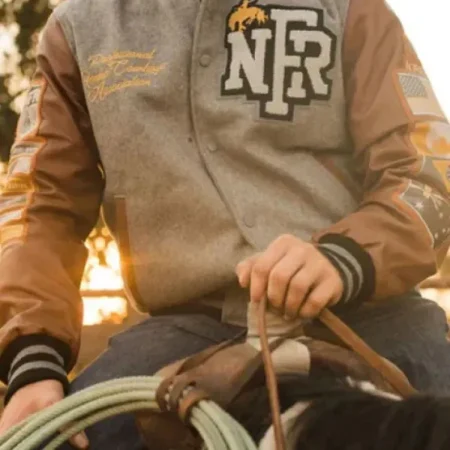 Buy NFR Rodeo Las Vegas 2024 Varsity Bomber Jacket