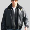 Buy NYC Callum Turner Shearling Leather Jacket