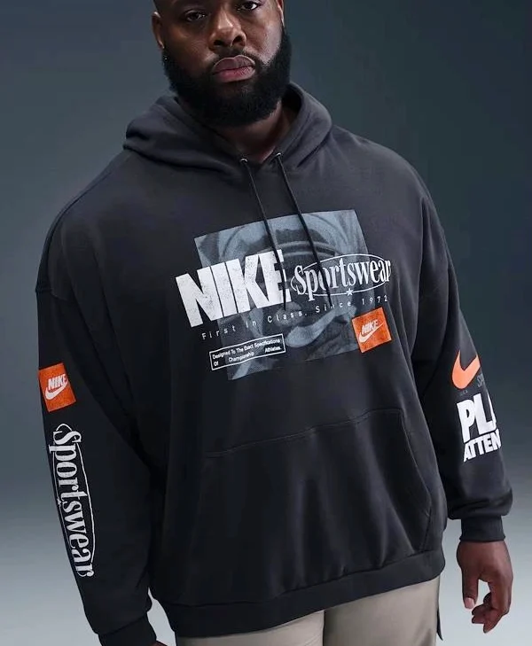 Buy Nike Club Men’s Oversized French Terry Pullover Hoodie