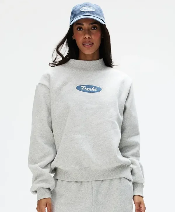 Buy Parke Signature Patch Mockneck Sweatshirt