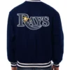 Buy Tampa Bay Rays Full-Snap Wool Navy Varsity Jacket