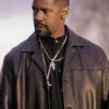 Buy Training Day Denzel Washington Black Leather Coat