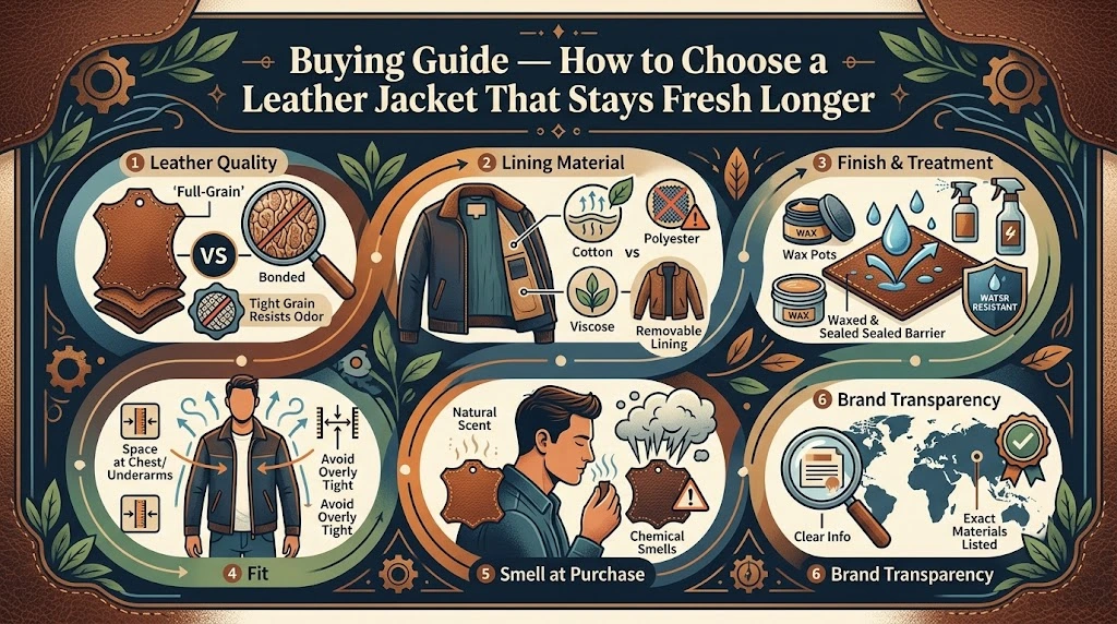 Buying Guide — How to Choose a Leather Jacket That Stays Fresh Longer