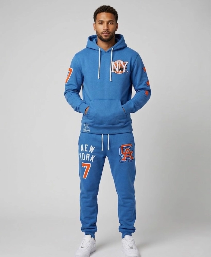 Carmelo Anthony NY Blue Hoodie
