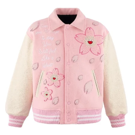 Cherry Blossom Varsity Jacket