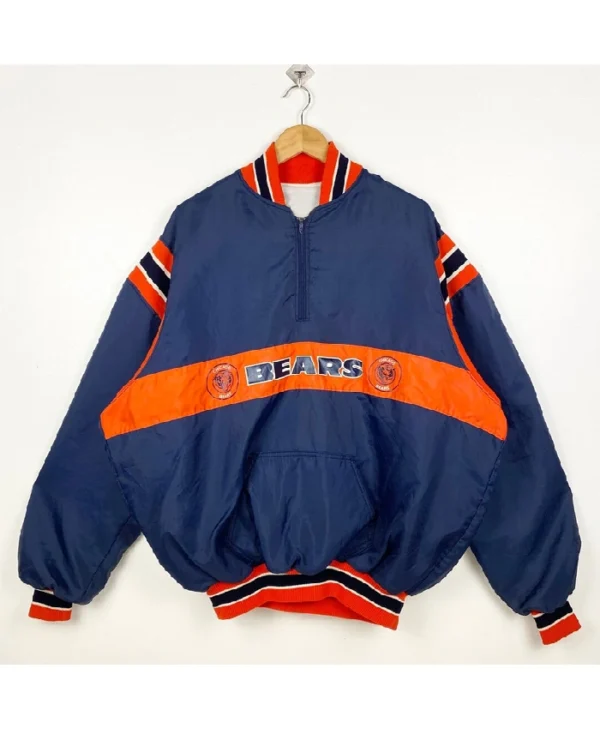 Chicago Bears 80’s Printed Logo Blue Jacket