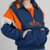 Chicago Bears 90’s Blue Pullover Hooded Jacket for sale