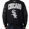 Chicago White Sox City Arch Black Varsity Jacket For Sale