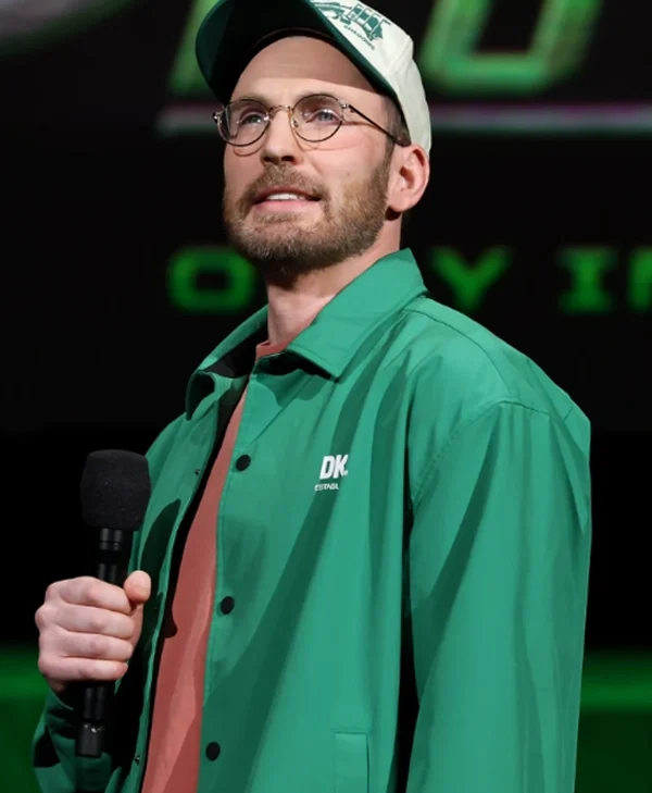 Cinemacon 2026 Chris Evans Green Jacket