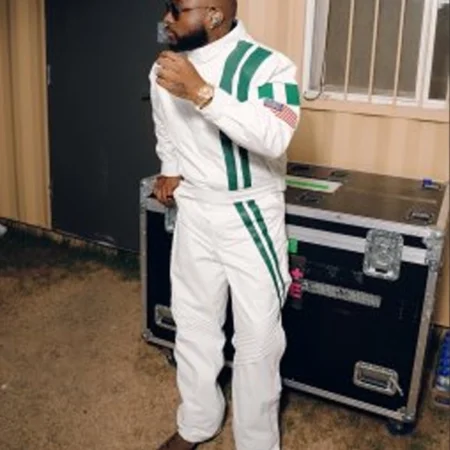 Davido Coachella 2026 White Track Suit
