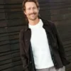 Deadline Contenders Television Glen Powell Suede Jacket for sale