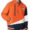 Denver Broncos Color Block Full-Zip Hooded Jacket