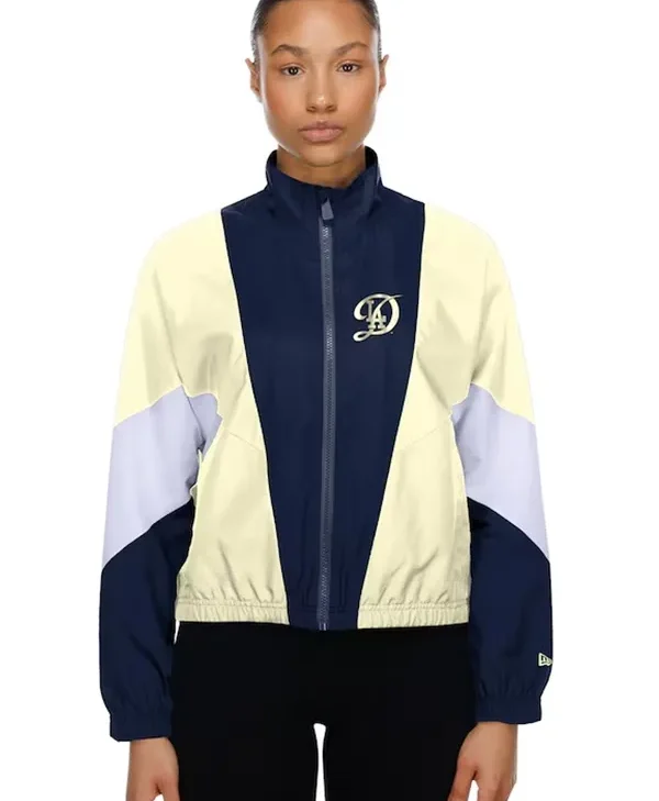 Dodgers New Era Leisure City Connect Windbreaker Jacket