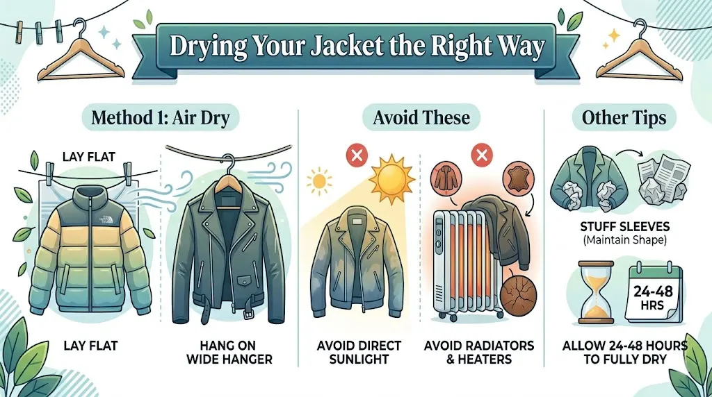 Drying Your Jacket the Right Way