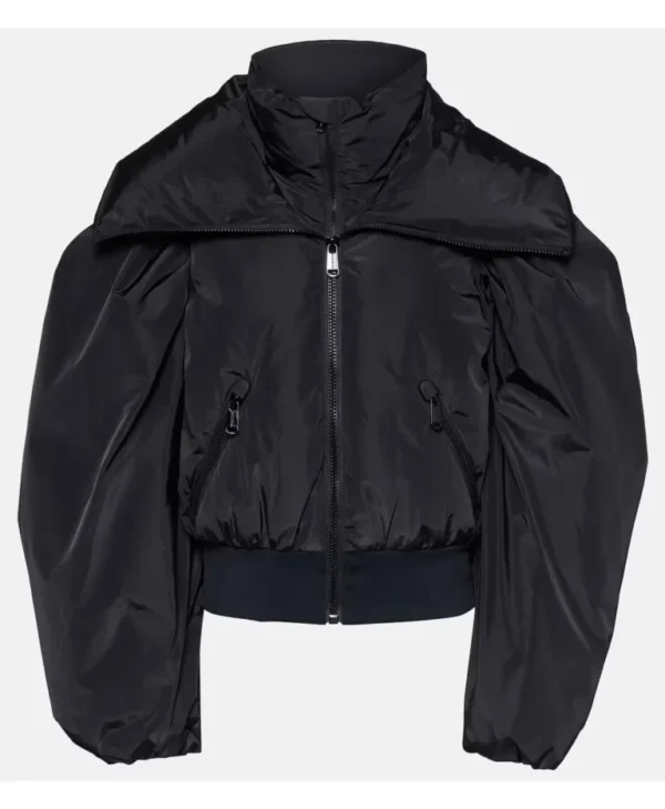 Emily in Paris S04 Camille Black Padded Ski Jacket For Sale