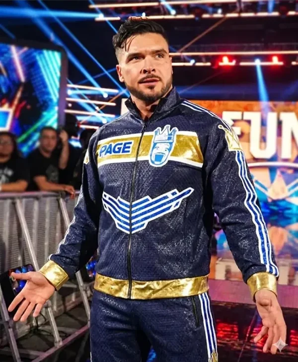Ethan Page WWE Raw 2026 Blue Jacket