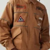 Formula 1 x PacSun Austin Grid Sports Cotton Brown Jacket