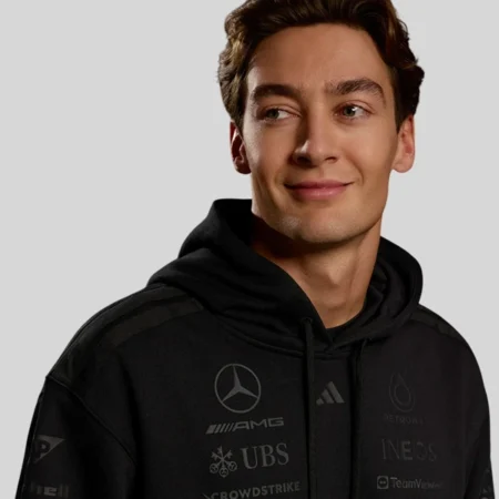 George Russell 2026 Lights Out Black Hoodie For Sale