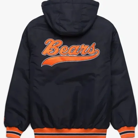 Get Chicago Bears Parka Black Hooded Jacket