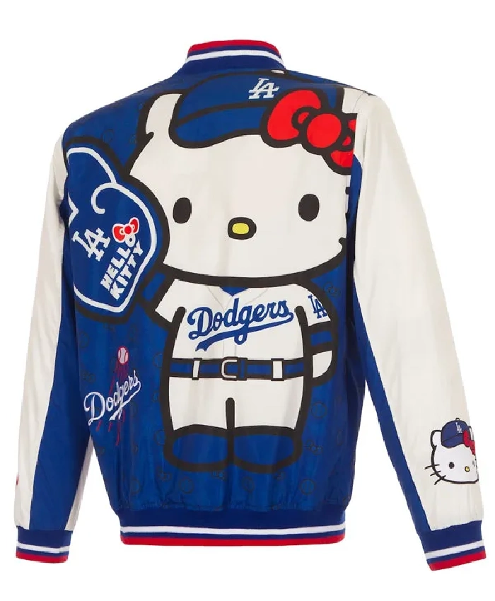 Get Los Angeles Dodgers x Hello Kitty Bomber Jacket