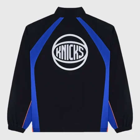 Get Malbon x Knicks Baseline Quarter-Zip Jacket