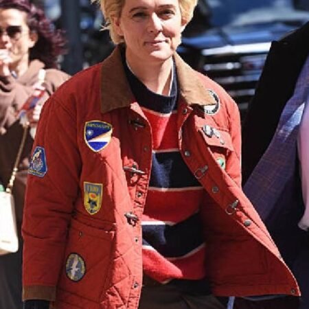 Get NYC 2026 Brandi Carlile Red Quilted Jacket