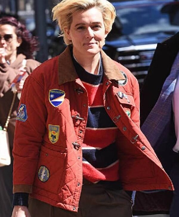 Get NYC 2026 Brandi Carlile Red Quilted Jacket