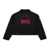 Get Tampa Bay Buccaneers Black Mechanic Cropped Jacket