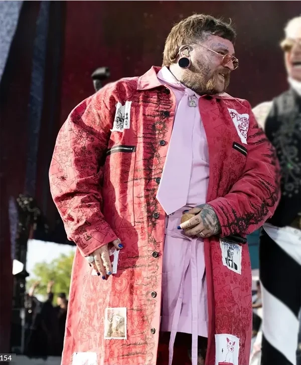 Get Teddy Swims 2026 Coachella Red Coat
