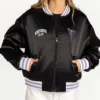 Golden State Valkyries Black Satin Bomber Jacket Buy Now