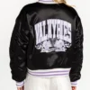 Golden State Valkyries Black Satin Bomber Jacket For Sale
