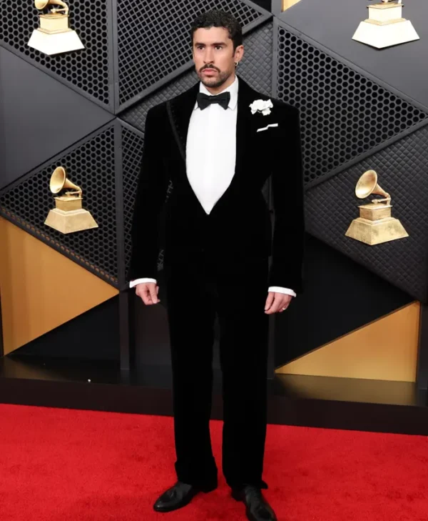 Grammy Award Bad Bunny Velvet Blazer