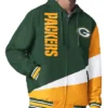 Green Bay Packers Color Block Full-Zip Hooded Jacket