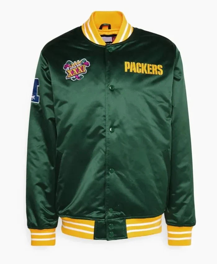 Green Bay Packers Super Bowl XXXI Satin Jacket