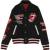 Hackney Diamonds Tour Tongue Varsity Jacket