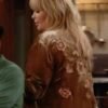 Happy’s Place S2 Melissa Peterman Velvet Bomber Jacket For Sale