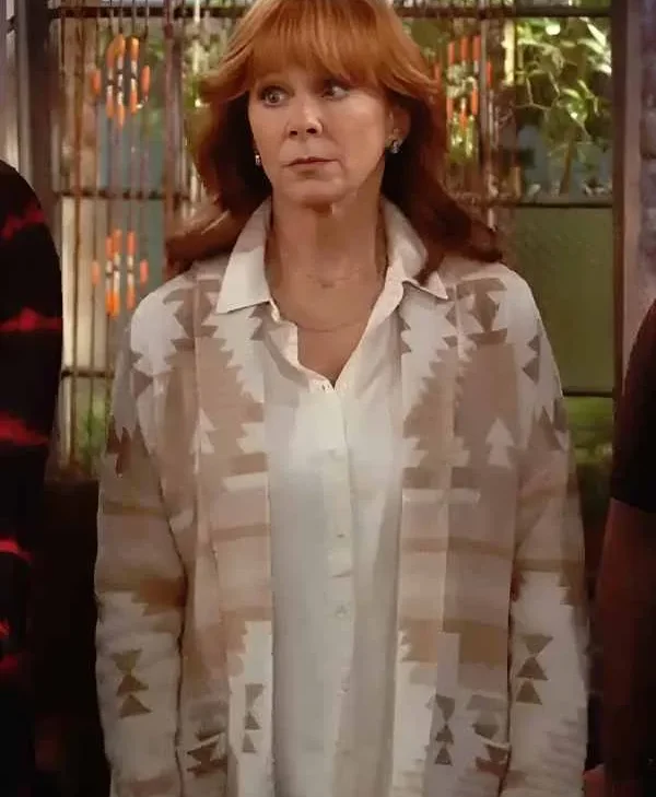 Happy’s Place S2 Reba McEntire Aztec Cardigan