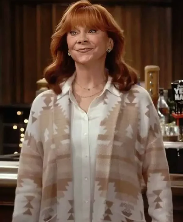 Happy’s Place S2 Reba McEntire Aztec Cardigan For Sale