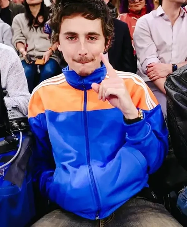 Hawks x Knicks Game 2026 Timothee Chalamet Adidas Jacket