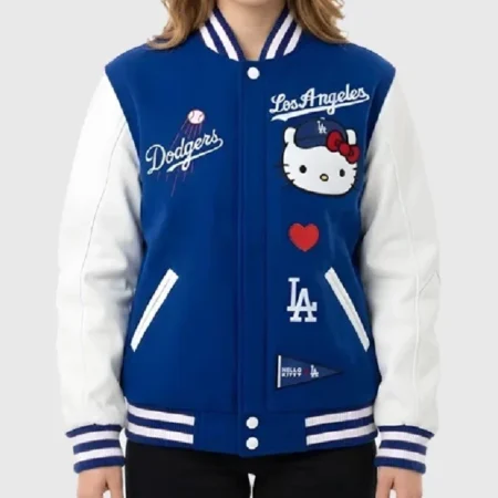 Hello Kitty Dodgers Varsity Jacket for sale