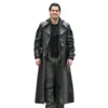 Henry Cavill Highlander Black Leather Coat