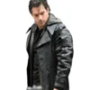 Henry Cavill Highlander Black Leather Coat For Sale