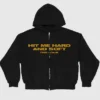 Hit Me Hard and Soft Live in 3D Hands Black Hoodie