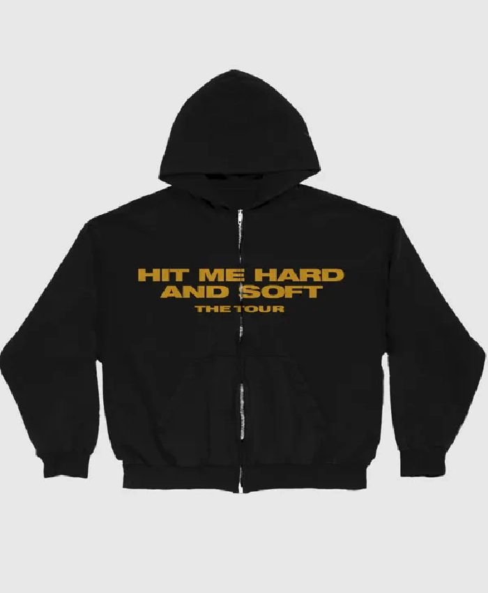 Hit Me Hard and Soft Live in 3D Hands Black Hoodie