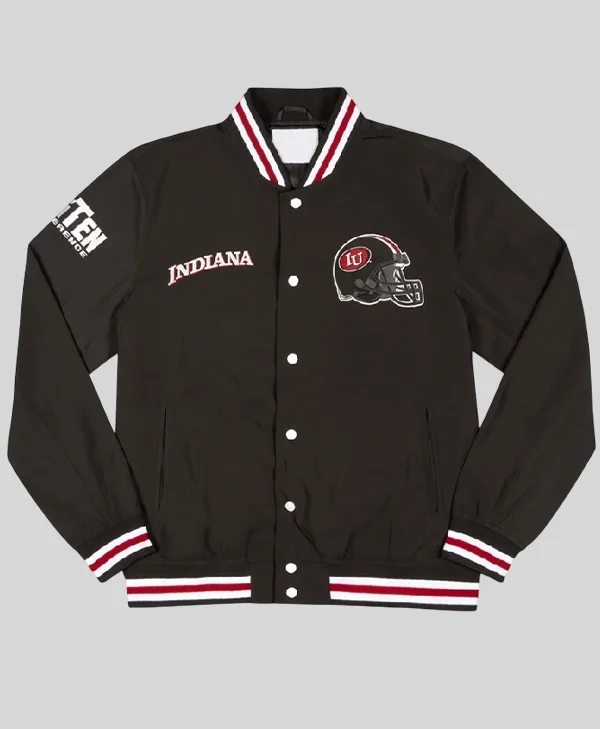 Indiana Hoosiers Blackout Bomber Jacket