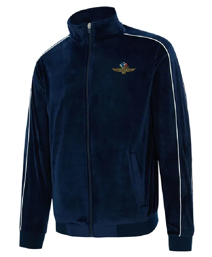 Indianapolis 500 Wing Wheel Flag Velour Jacket