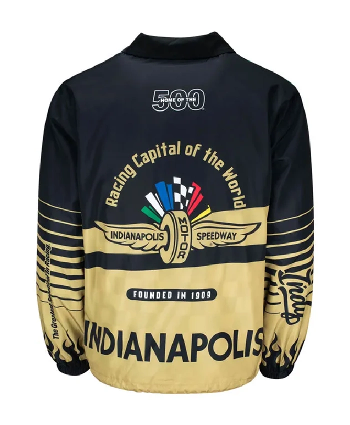 Indianapolis Motor Speedway Wing Wheel Flag Jacket For Sale