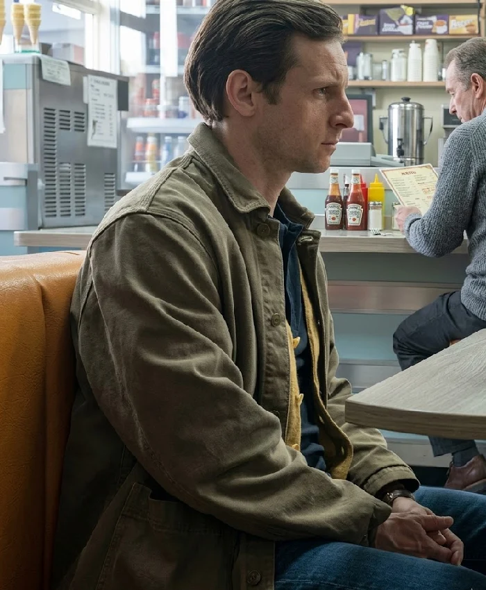 Jamie Bell Half Man Green Jacket